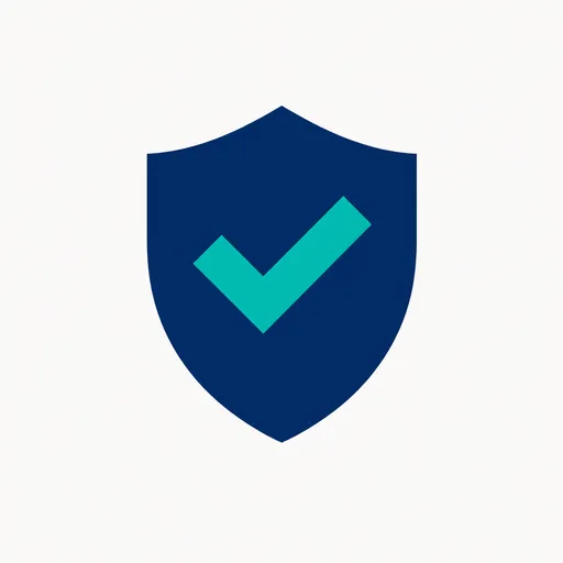 A checkmark inside a shield.