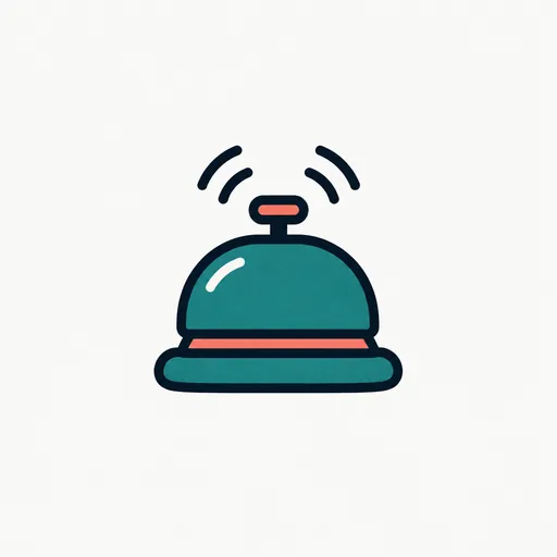 A desk bell ringing: the wake link.