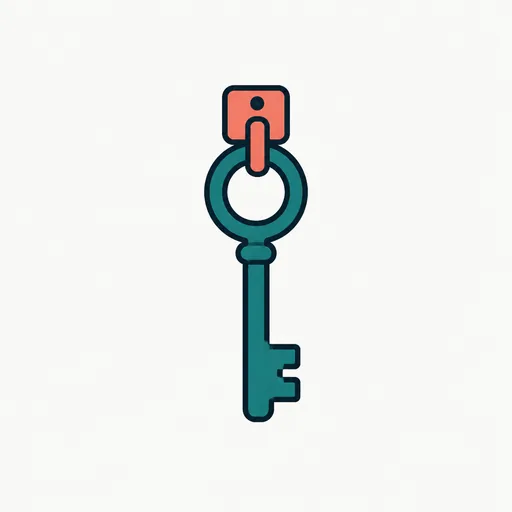 A key on a hook: your own plan and keys.