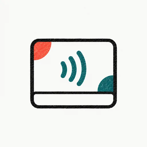 A video-call tile with a name tag and a small speaker glyph, standing for the employee joining camera-off under its own name.