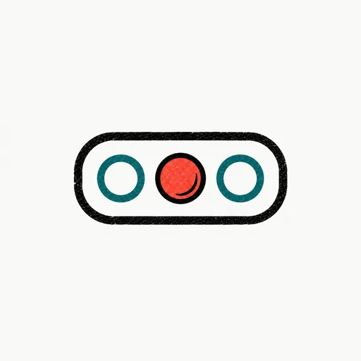 A control panel with three buttons, standing for whisper, mute and end in the Meetings app.