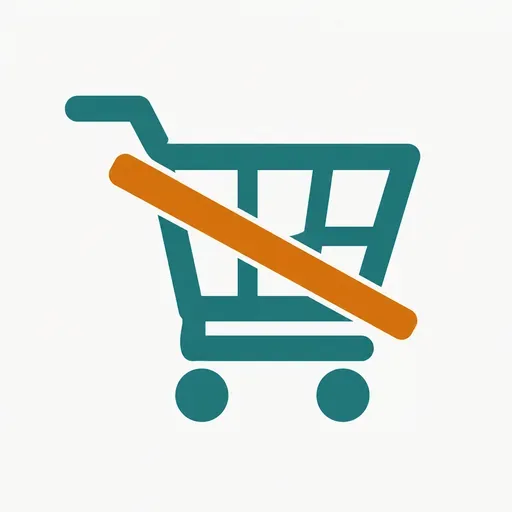 A shopping cart with a bar across it: the cart stopped at the gate.