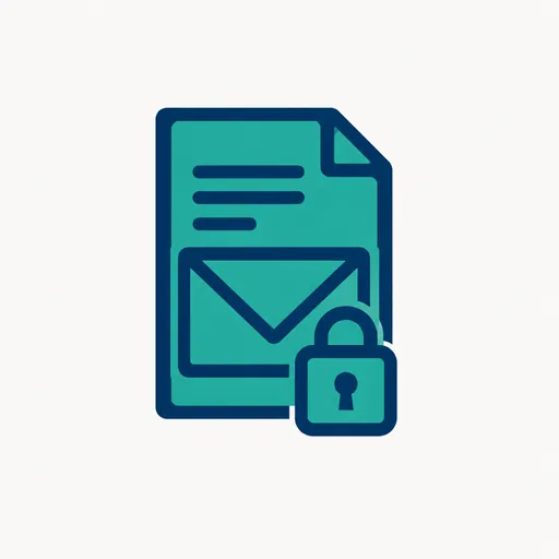 A sealed document: a confidential draft.