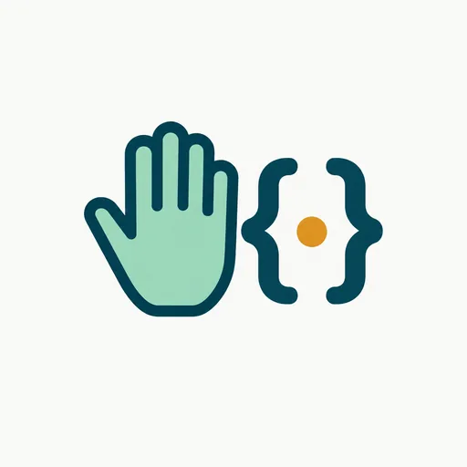 A stop hand beside code brackets: engineers set the limits.