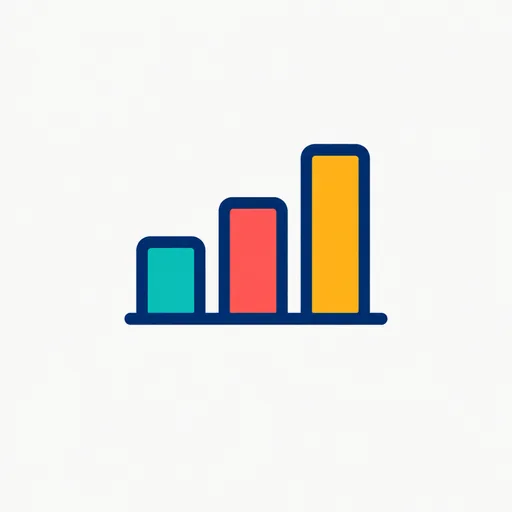 A bar chart with the last bar taller.