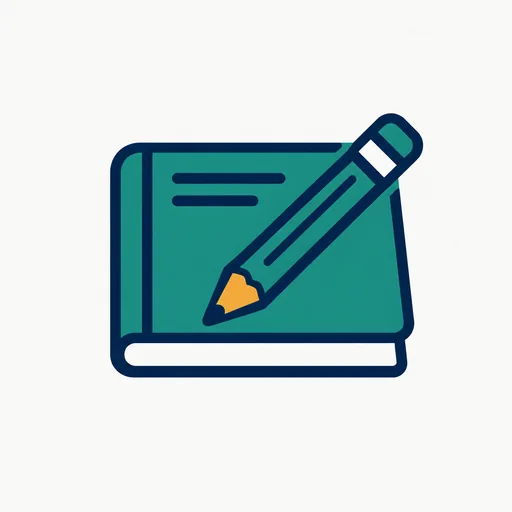 A ledger book with a pencil: keep the books yourself.