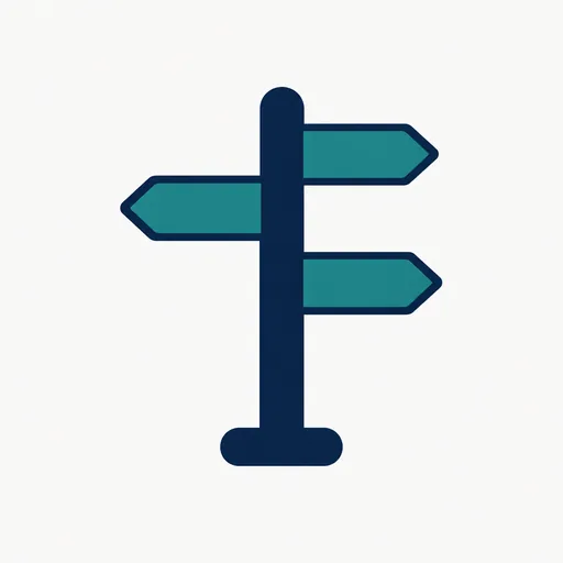 A signpost with three arms: choose by who asks the questions.