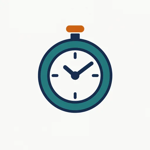 A stopwatch with an amber button