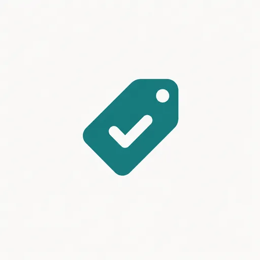 A price tag with a checkmark: prices read on each vendor's own page.