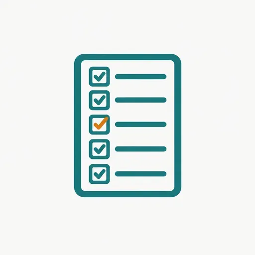 A checklist with most boxes ticked: tasks finished, not suggested.