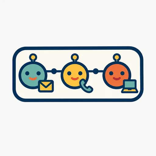 A frame holding three connected agents with tools: a harness.