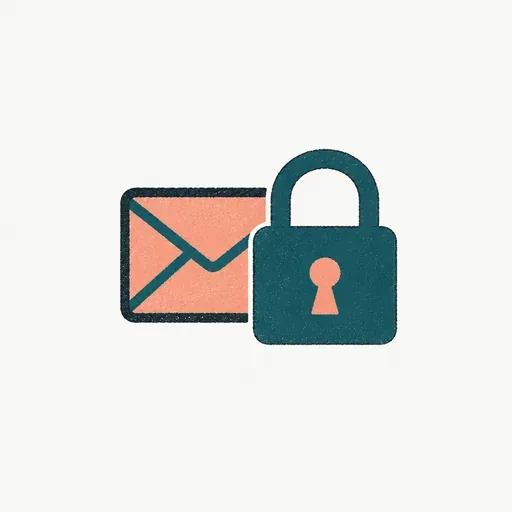 A padlock on a mail envelope, standing for the restricted Gmail scope.