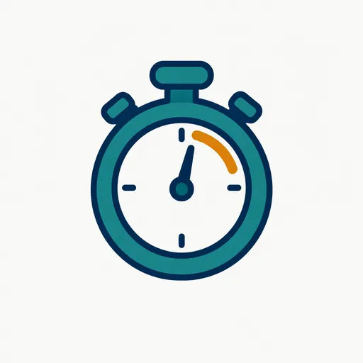 A stopwatch: days became hours.