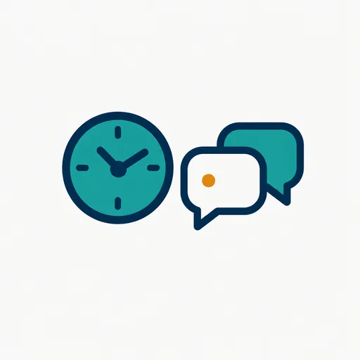 A clock beside two speech bubbles: the three-hour dispute.
