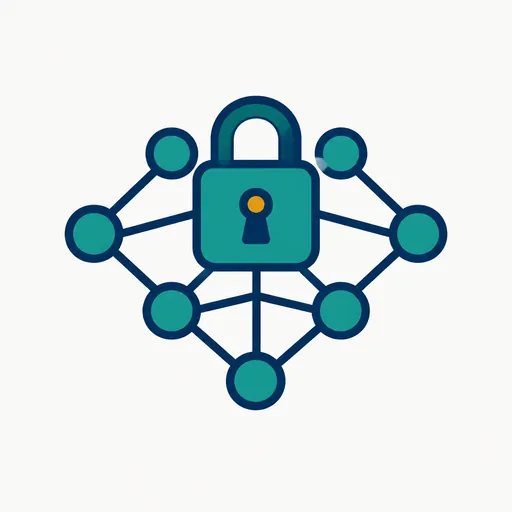A padlock over a network: model technology controlled.