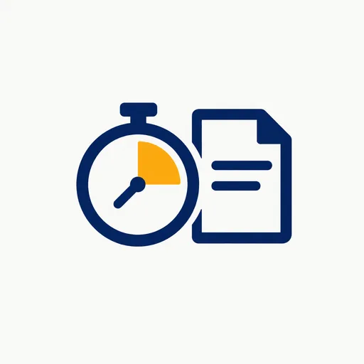 A stopwatch beside a report form.