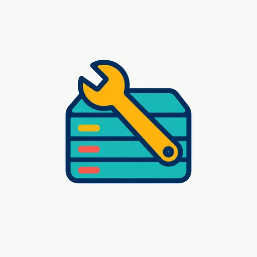 A wrench over a server box.