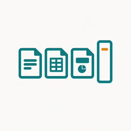 A document, a spreadsheet and a slide beside a sidebar: one add-on, three apps.
