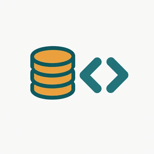 A coin stack next to a small code bracket.