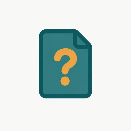 A document with a question mark.