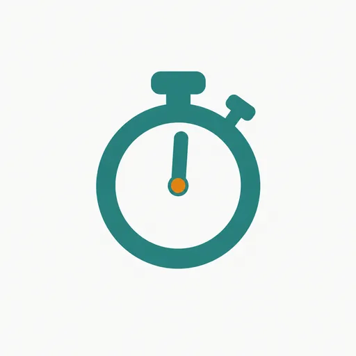 A stopwatch: the gap between releases.
