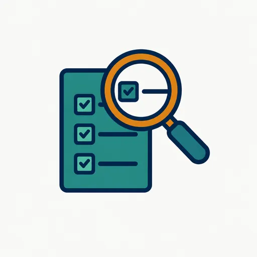 A magnifier over a checklist: the limits.