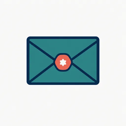 A sealed envelope with a wax seal: the one official sentence.