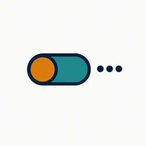 A toggle switch flipped off.