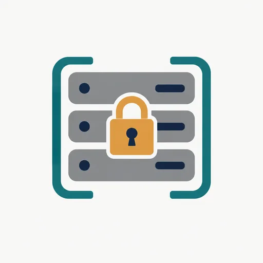 Storage drives with a closed padlock.