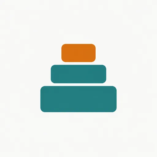 Three stacked blocks of different sizes: modules that load only when needed.