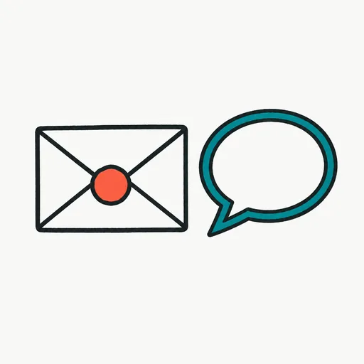 A sealed envelope beside an empty speech bubble: a filing and four companies that have not answered.