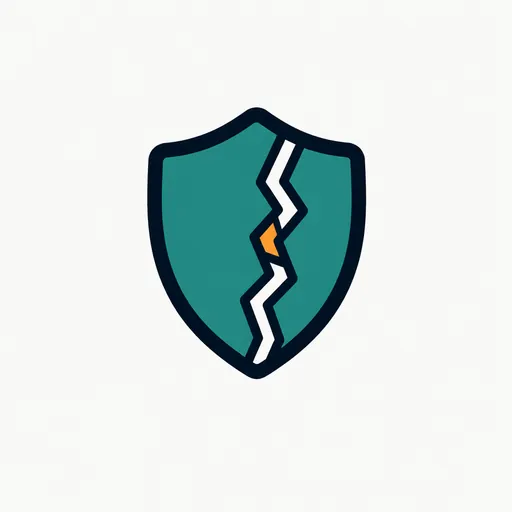 A cracked shield: an unpatched flaw.