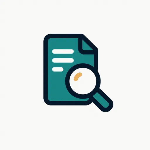 A magnifying glass over a file: an investigation.