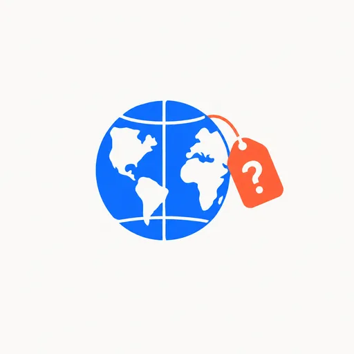 A globe with a question mark tag.