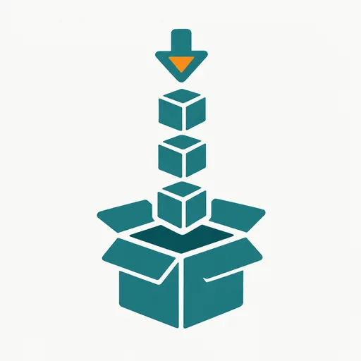 Three blocks dropping into an open box under a download arrow: preinstalled models.