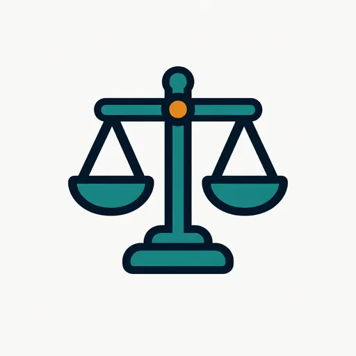 A scale of justice: a legal model.