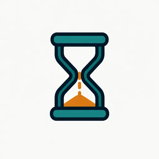 An hourglass: long runs.