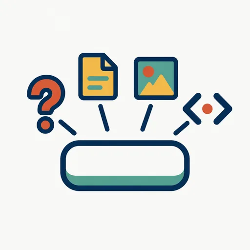 A prompt box with four small icons fanning out above it: one agent for many kinds of work.