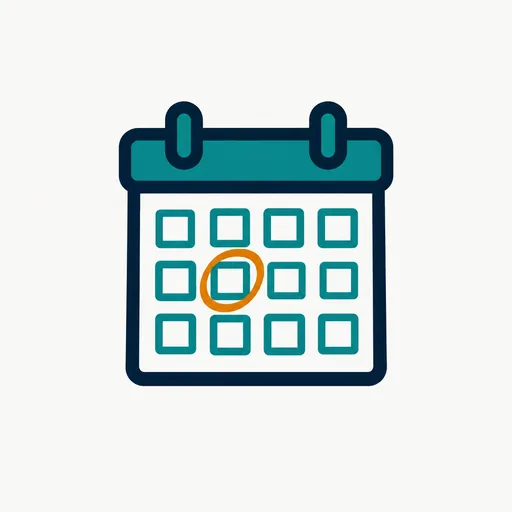 A calendar page with one date circled: the shutdown date.