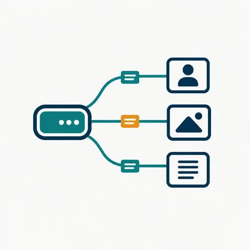 A router sending task cards to several model boxes: one bot, many models.