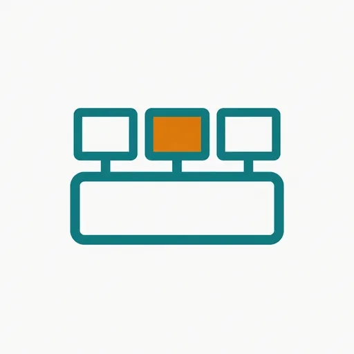 A single shared box with several screens: one computer per user.