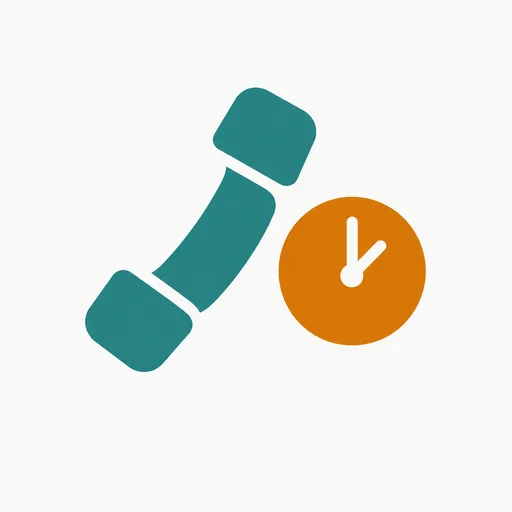 A telephone handset beside a clock: a phone line built in one day.