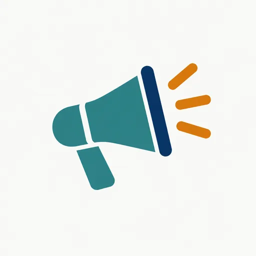 A megaphone with burst lines: a post amplified to a large audience.