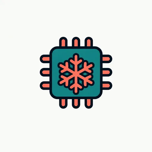 A snowflake on a chip: frozen weights.