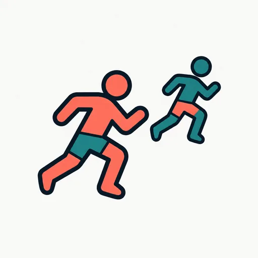 A small figure outrunning a large one: 4B beats 35B.