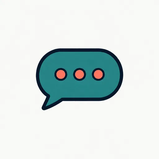 A speech bubble: the viral reading.