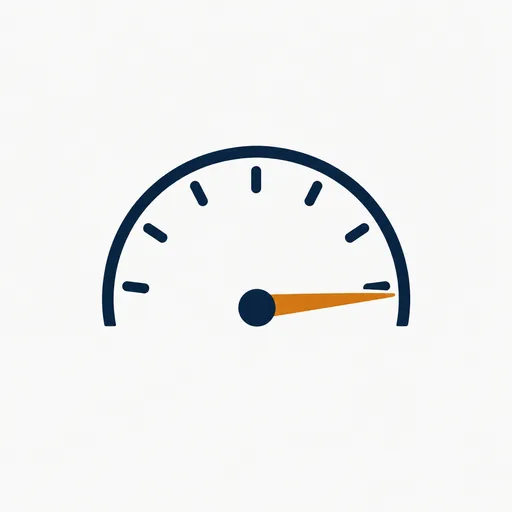 A speedometer with the needle at the far right.