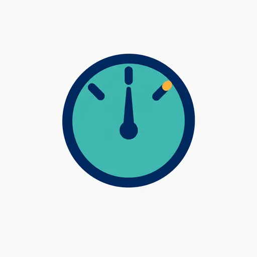 A dial with the needle on the middle notch: the effort default.