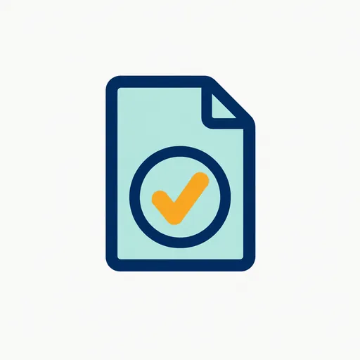 A document with a check mark: the next measured read.
