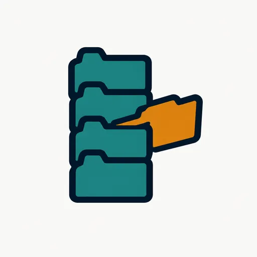 A stack of files: millions of records.